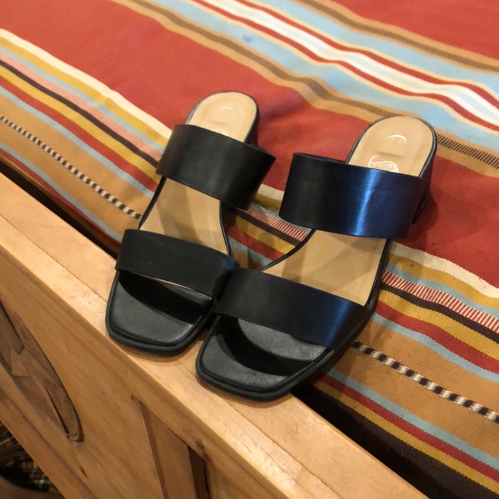 Black low heels